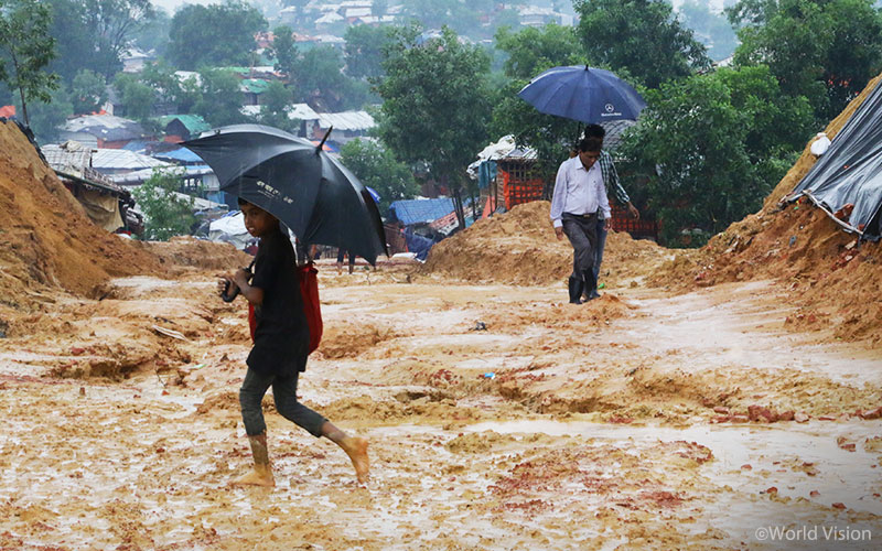 ▲ 6월부터 시작된 방글라데시의 장마 ‘몬순’, 앞으로 두 달 동안 더 많은 비가 내릴 것으로 예상됩니다(출처: 월드비전)