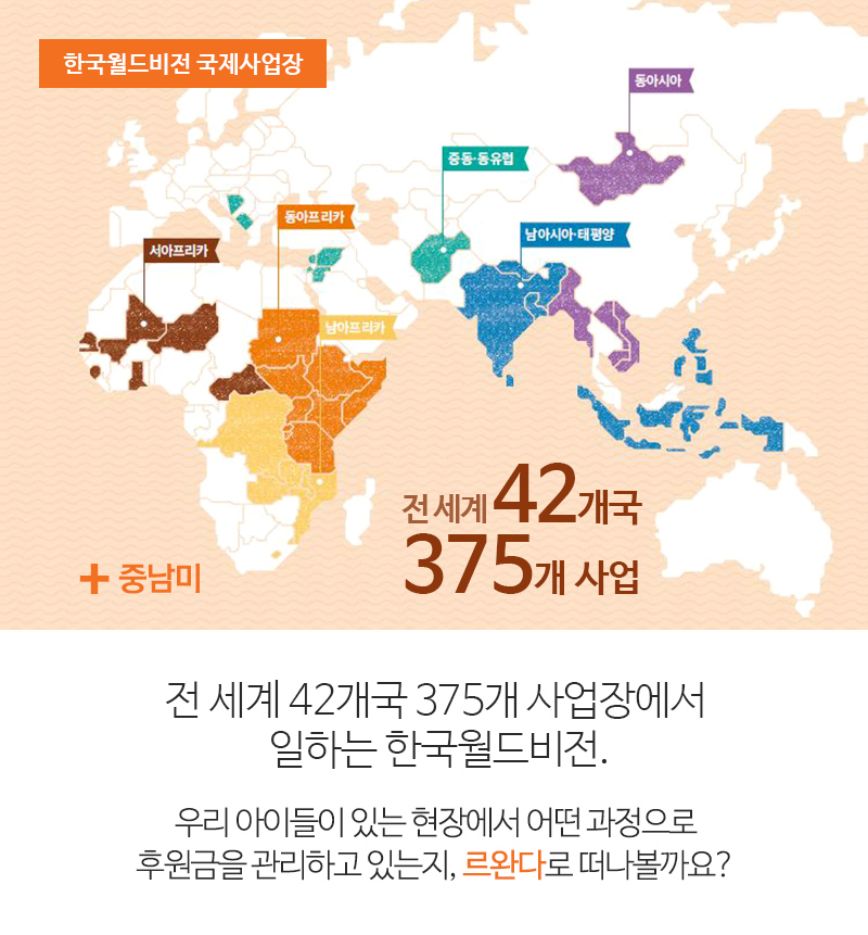 우리 아이들이 있는 현장에서 어떤 과정으로 후원금을 관리하고 있는지, 르완다로 떠나볼까요?