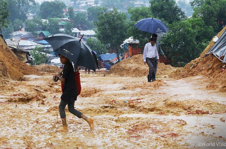 ▲ 6월부터 시작된 방글라데시의 장마 ‘몬순’, 앞으로 두 달 동안 더 많은 비가 내릴 것으로 예상됩니다(출처: 월드비전)