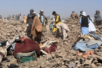 아프가니스탄 헤라트 지진 재난경보 (2023년 10월 12일 기준)